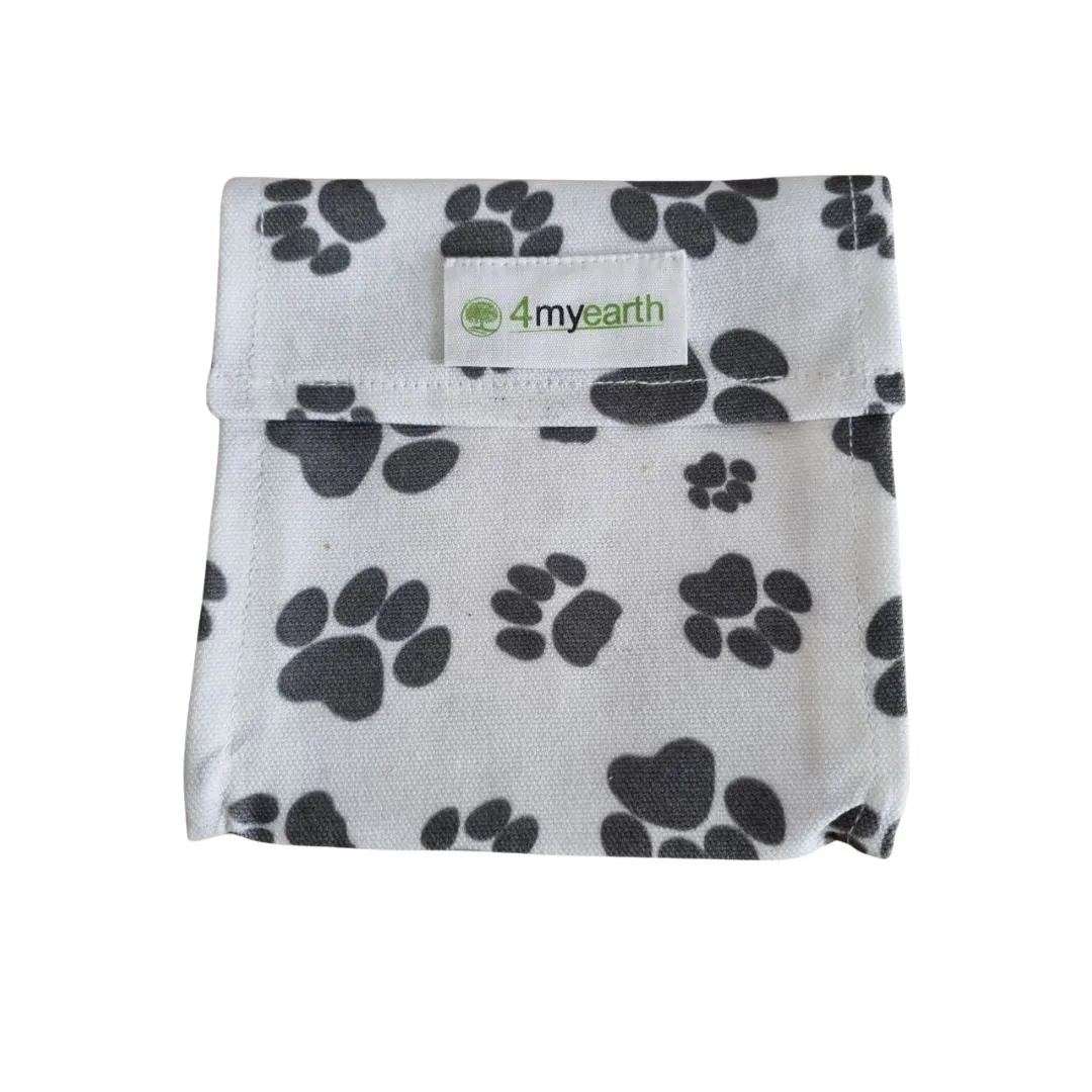Snack & Food Bag - Pet paw print