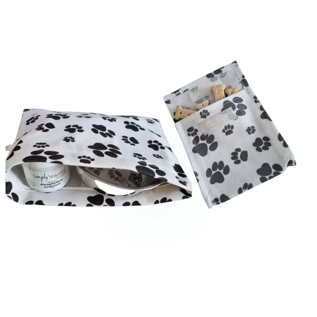 Snack & Food Bag - Pet paw print