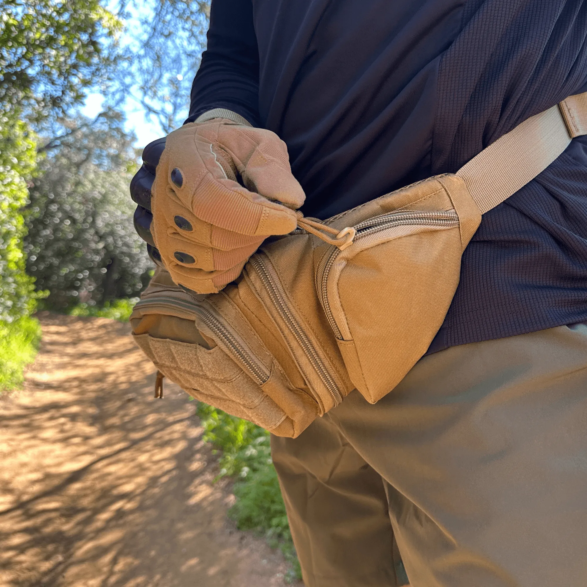 Tactical Military Fanny Pack Waist Bag & MOLLE EDC Pouch For Outdoor