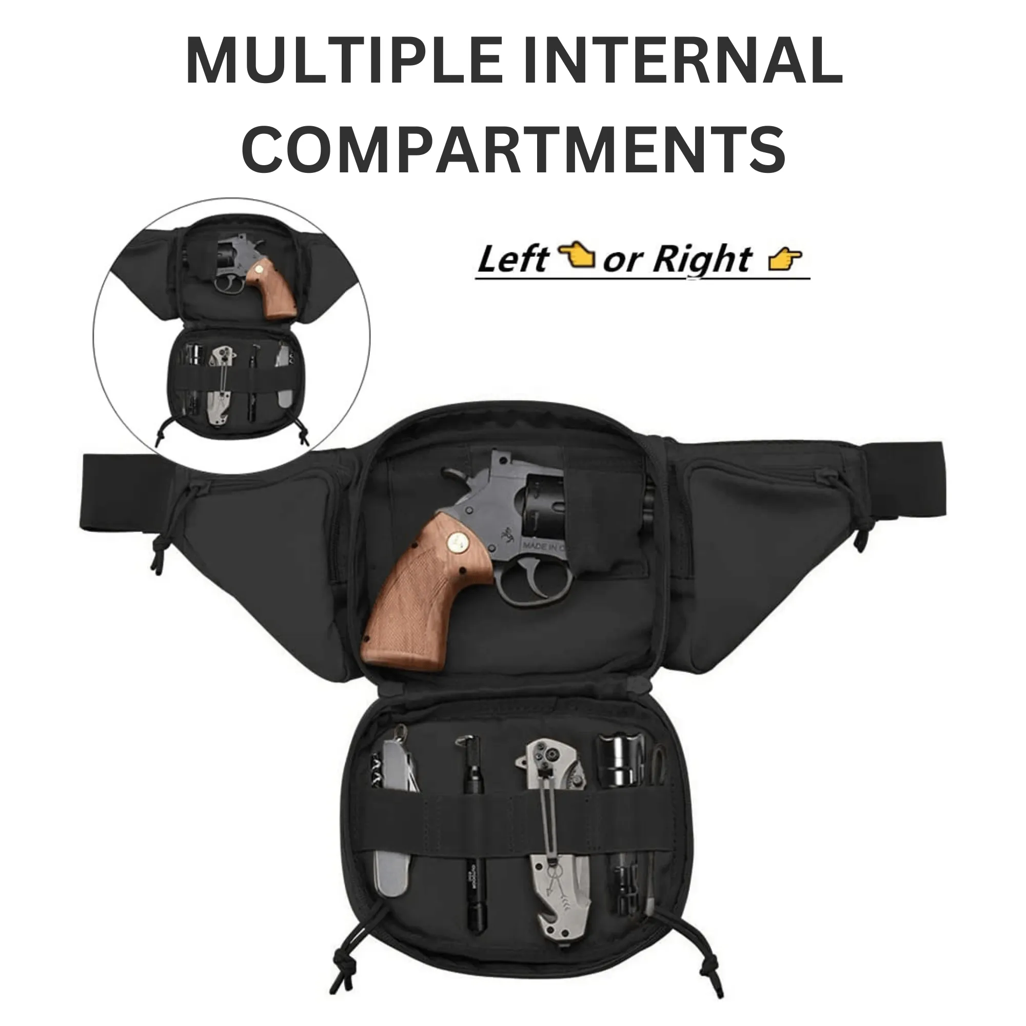Tactical Military Fanny Pack Waist Bag & MOLLE EDC Pouch For Outdoor