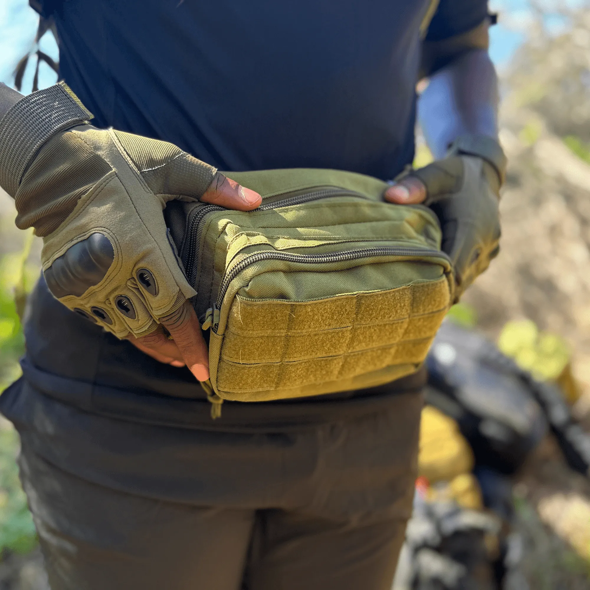 Tactical Military Fanny Pack Waist Bag & MOLLE EDC Pouch For Outdoor