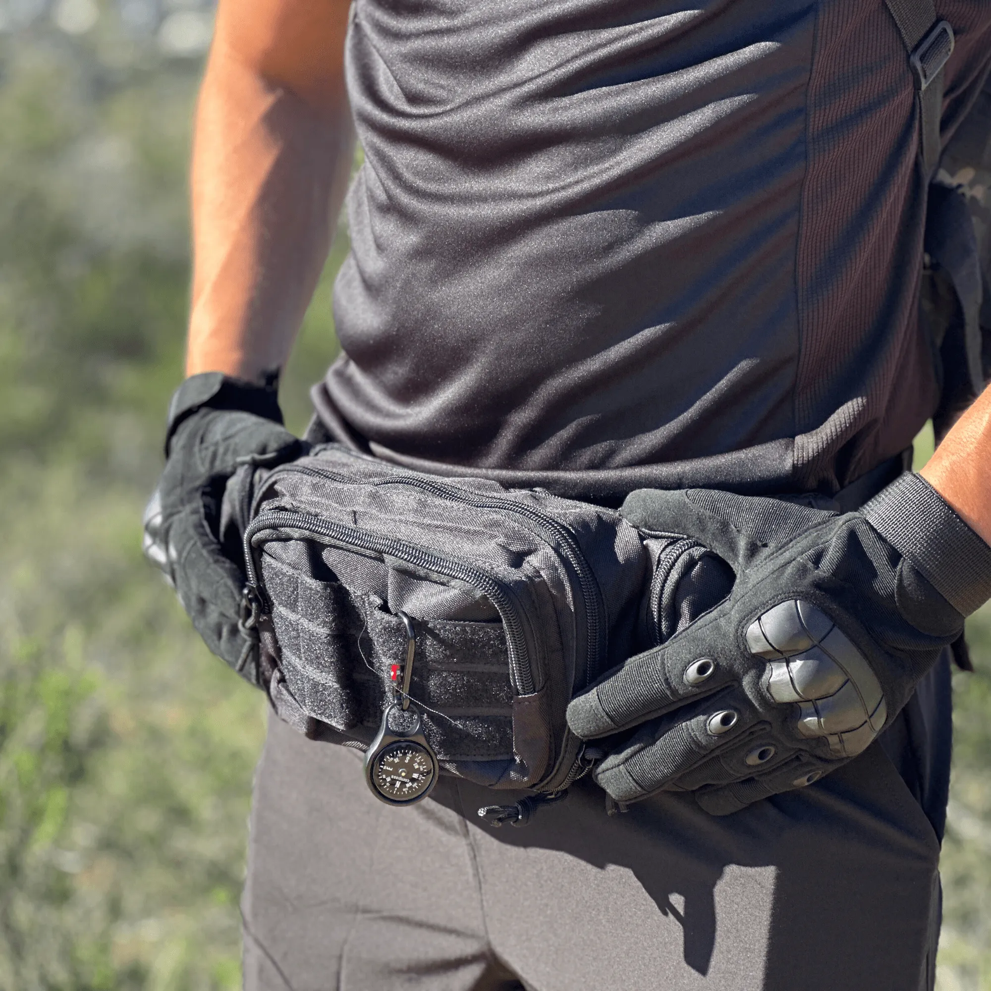 Tactical Military Fanny Pack Waist Bag & MOLLE EDC Pouch For Outdoor