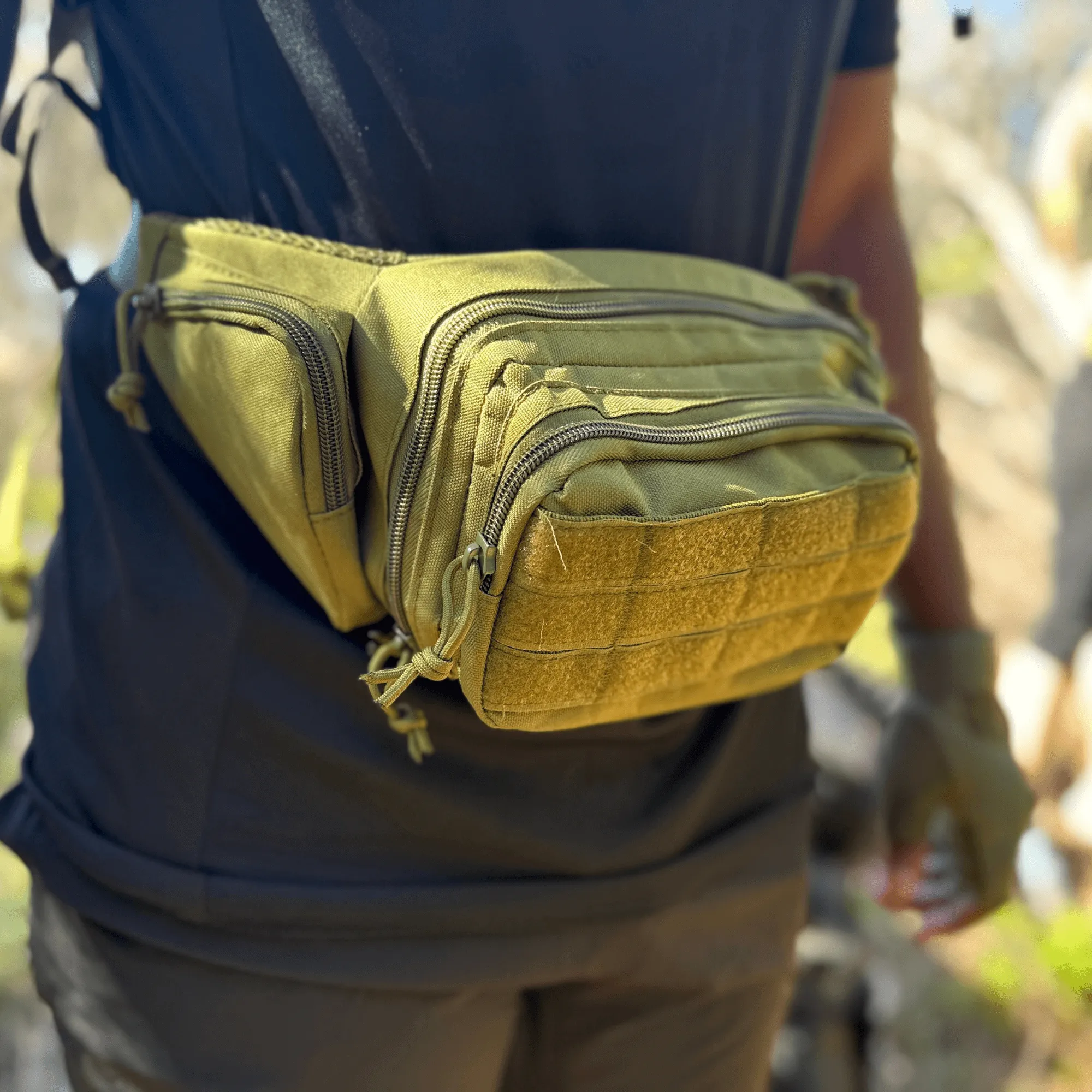 Tactical Military Fanny Pack Waist Bag & MOLLE EDC Pouch For Outdoor