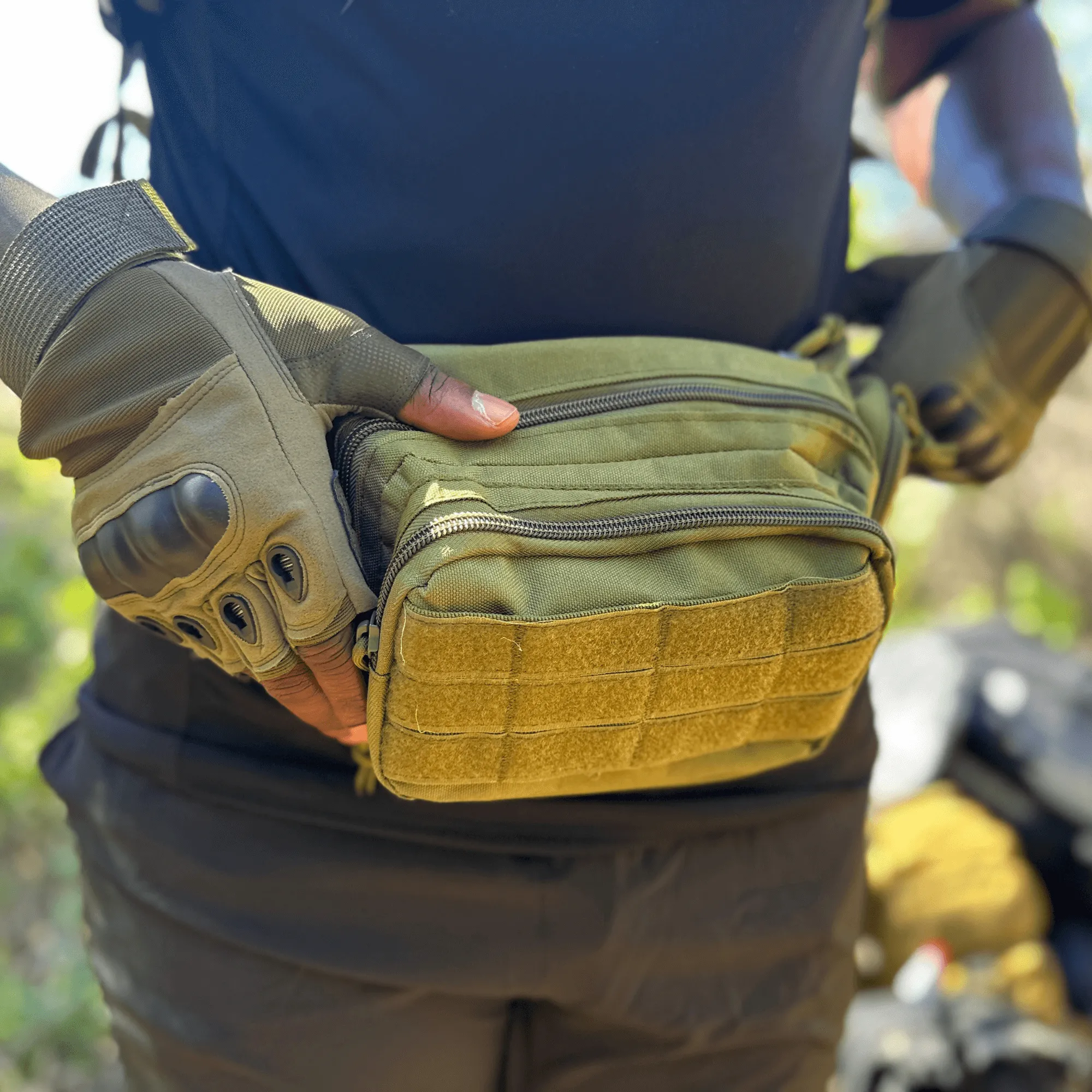 Tactical Military Fanny Pack Waist Bag & MOLLE EDC Pouch For Outdoor