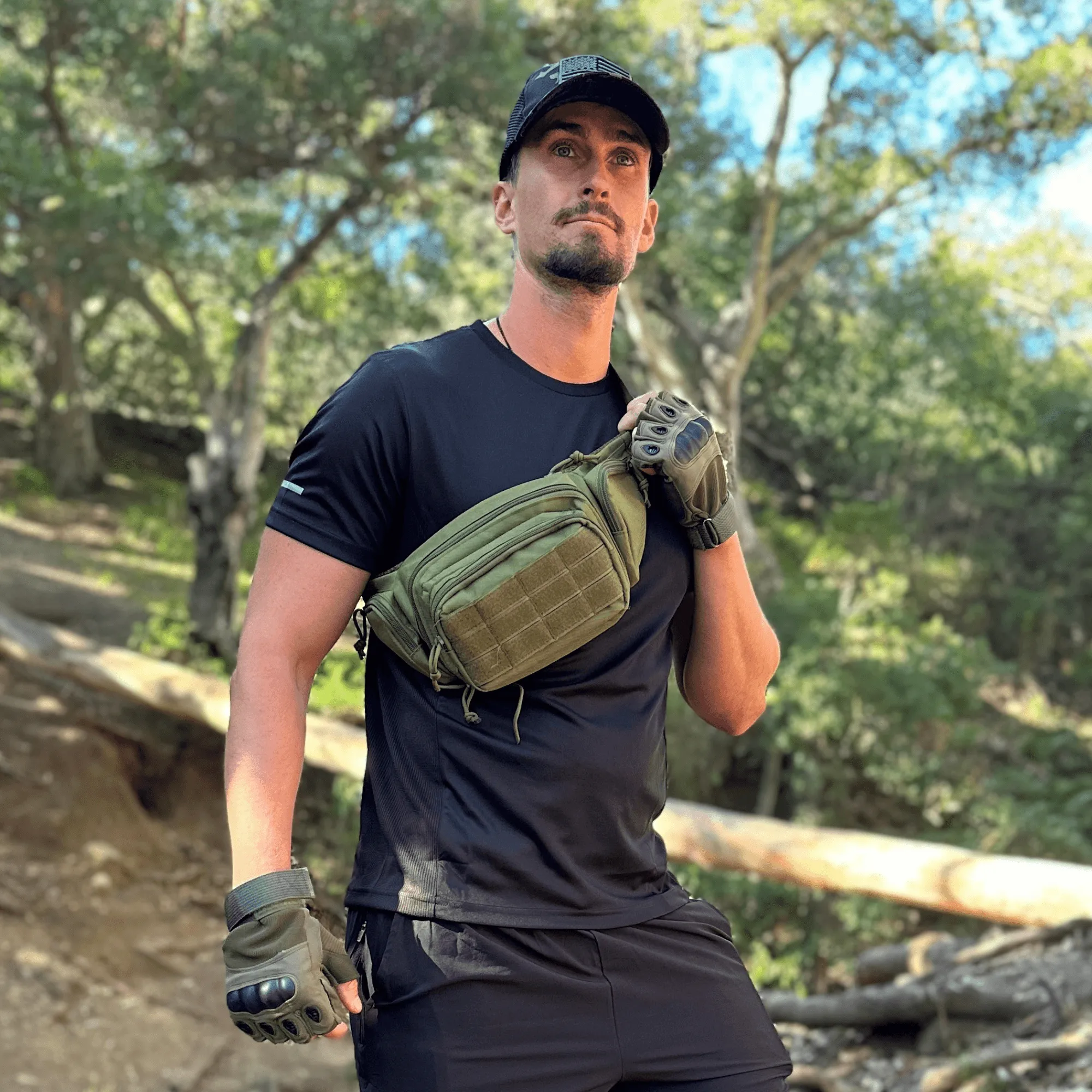 Tactical Military Fanny Pack Waist Bag & MOLLE EDC Pouch For Outdoor