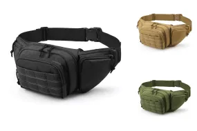 Tactical Military Fanny Pack Waist Bag & MOLLE EDC Pouch For Outdoor