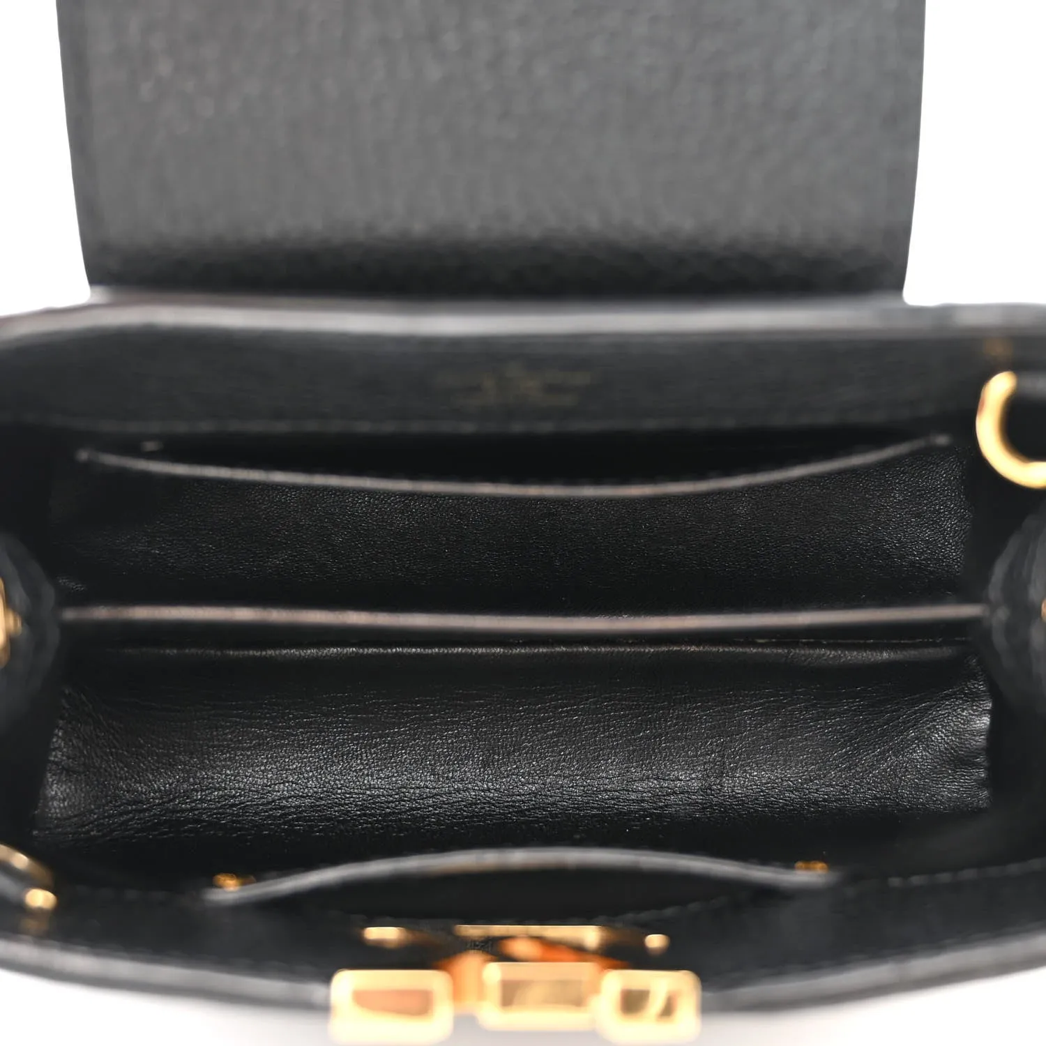 Taurillon Mini Chain Capucines Black