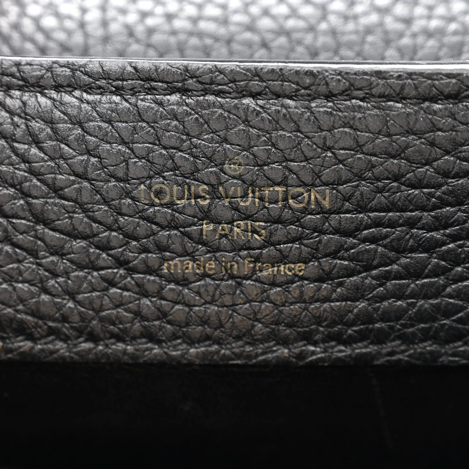 Taurillon Mini Chain Capucines Black
