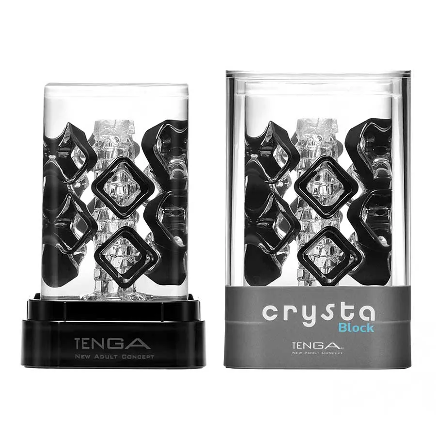 Tenga Crysta Block Floating Shape Stroker for Men
