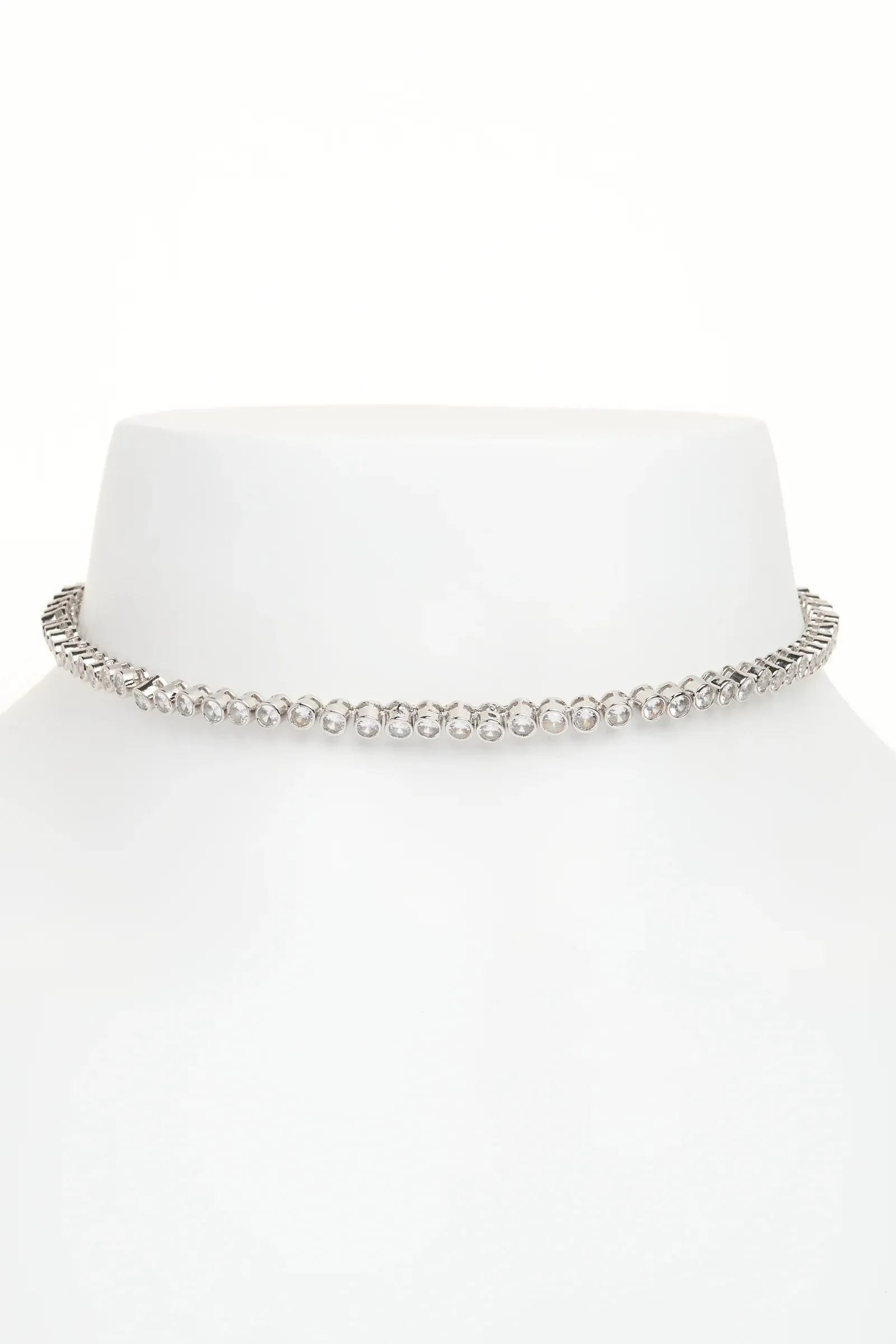 TENNIS NECKLACE - CRYSTAL CLEAR
