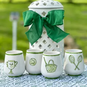 Tennis Themed Stemless Glasses