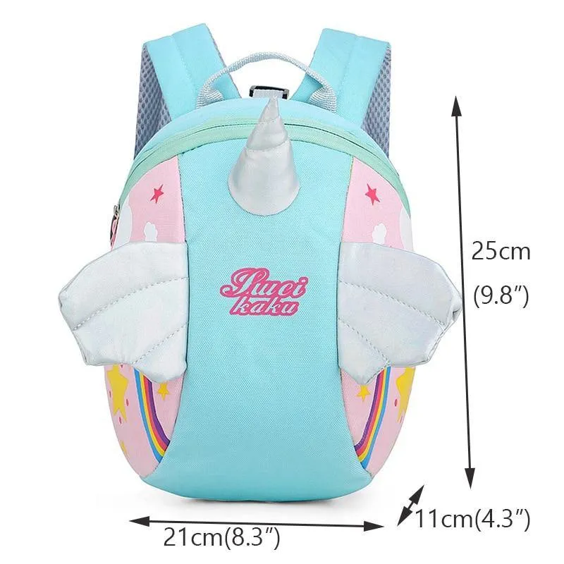 Unicorn Safety Tether Unisex Backpack Children's Backpack Kindergarten School Bag Kids Backpack