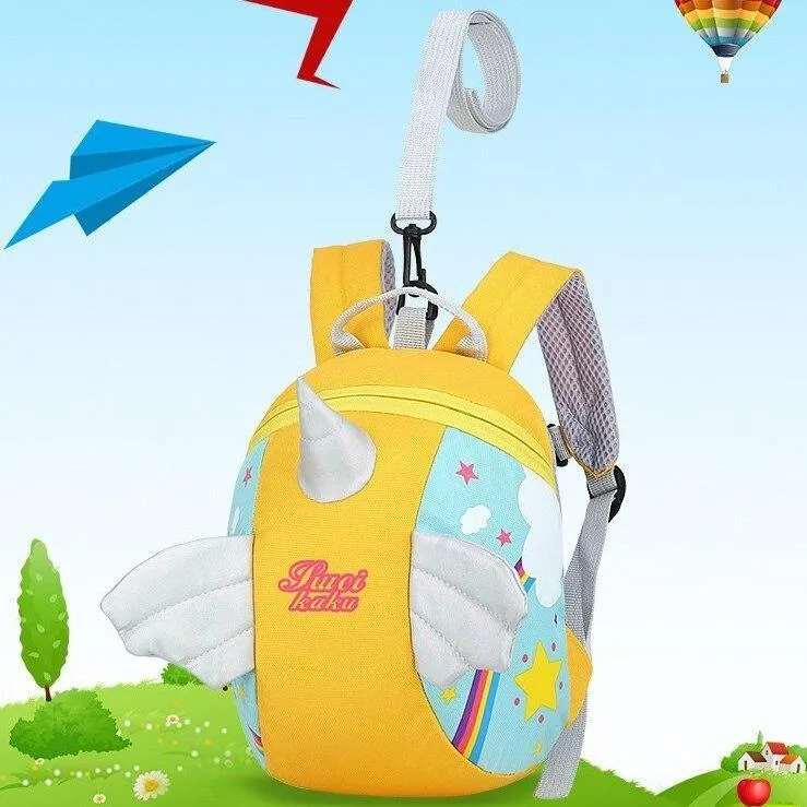 Unicorn Safety Tether Unisex Backpack Children's Backpack Kindergarten School Bag Kids Backpack