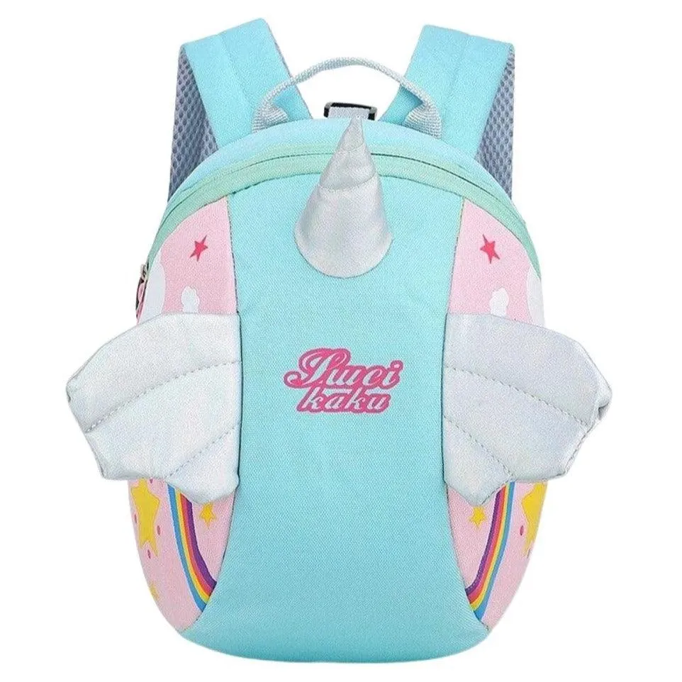 Unicorn Safety Tether Unisex Backpack Children's Backpack Kindergarten School Bag Kids Backpack