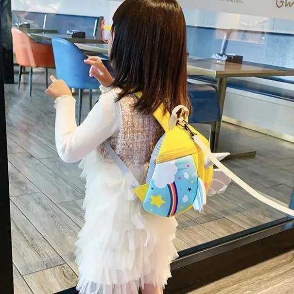 Unicorn Safety Tether Unisex Backpack Children's Backpack Kindergarten School Bag Kids Backpack