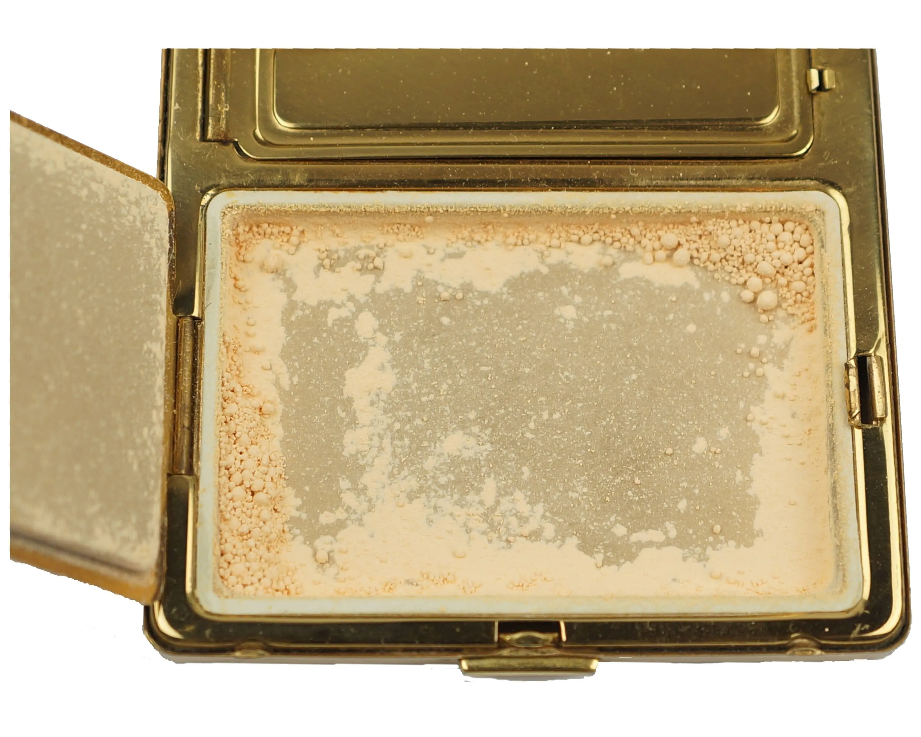 Vintage 1940s Elgin American Compact Powder and Rouge Red & Gold Excellent