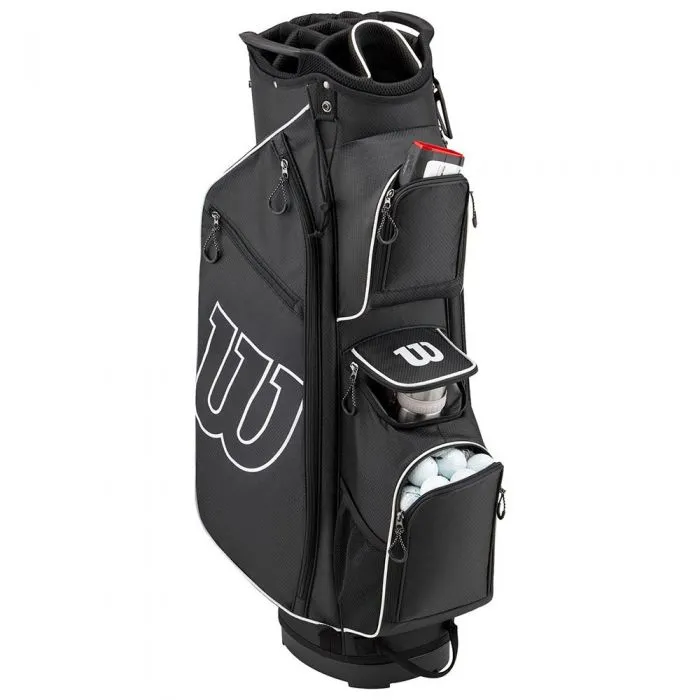 Wilson Prostaff Cart Bag - Black/White