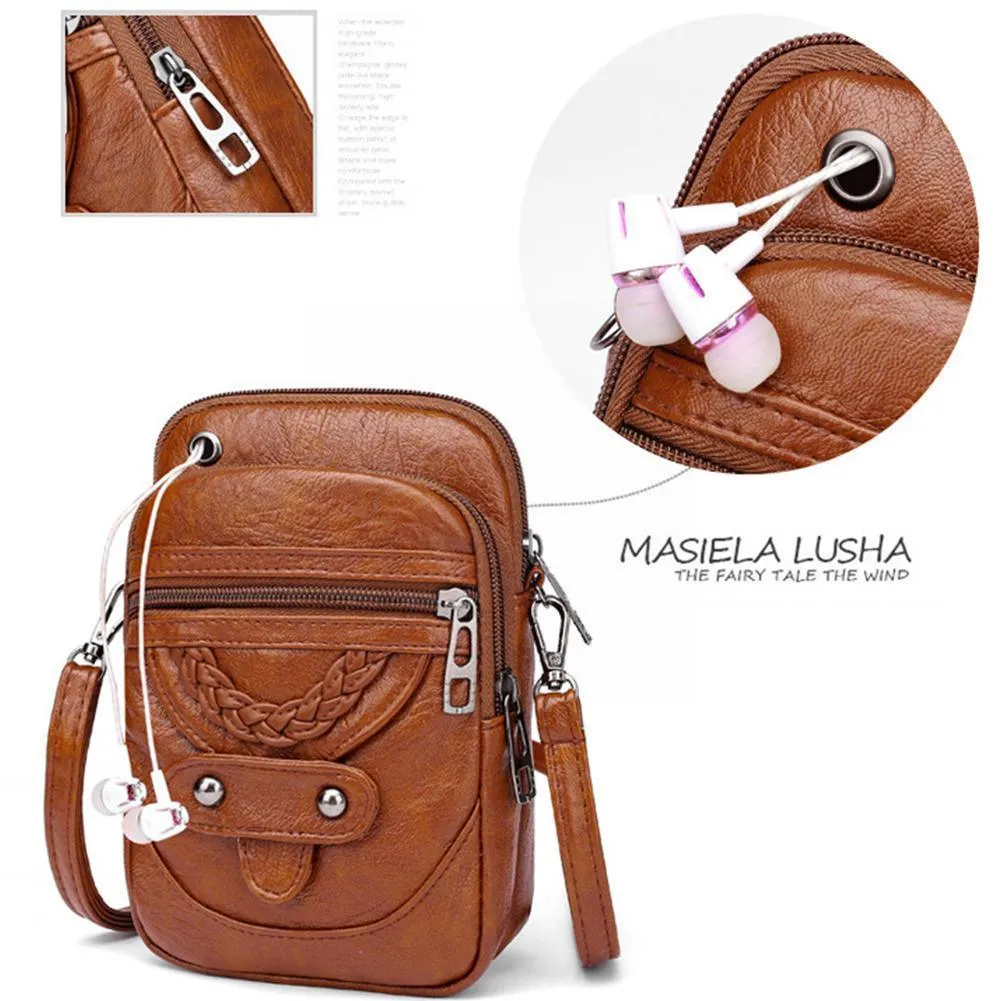 Women Leather Wallet Straps Shoulder Bag Large Mobile Tote With Card Phone Arrival Pockets Bag Holder