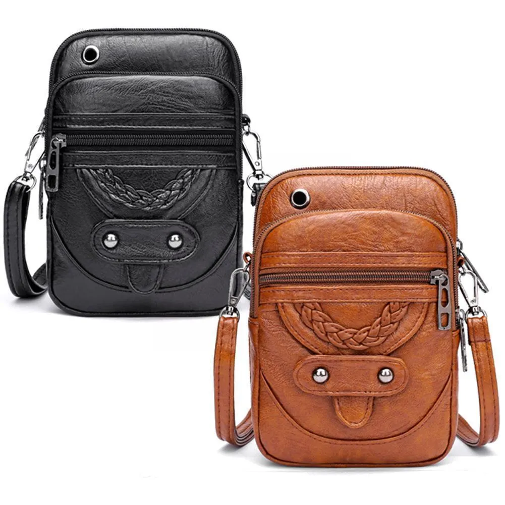 Women Leather Wallet Straps Shoulder Bag Large Mobile Tote With Card Phone Arrival Pockets Bag Holder