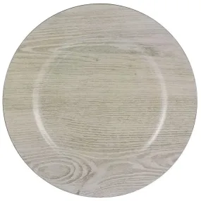 Wood Grain Charger Plate