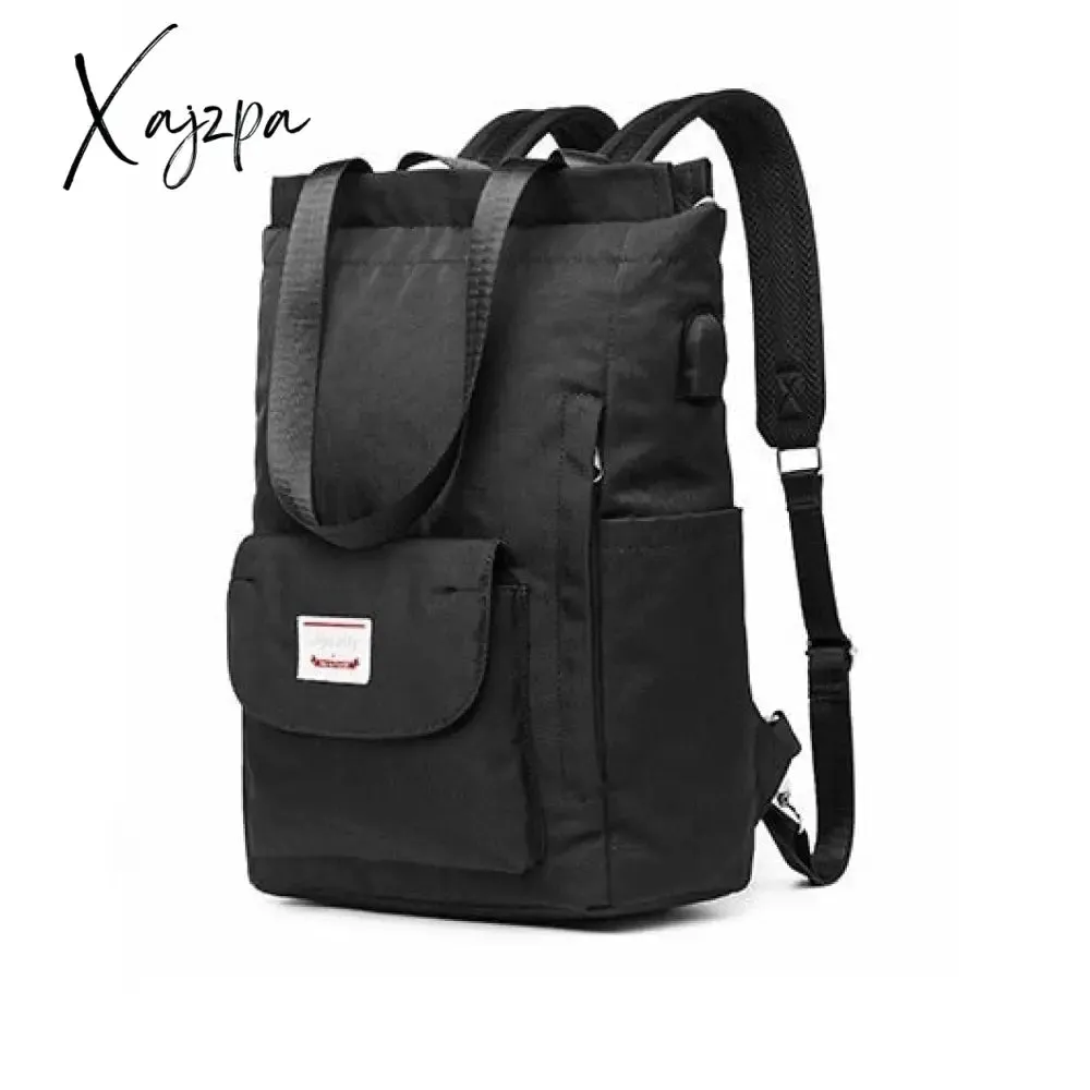 Xajzpa - Fashion Women Shoulder Bag For Laptop Waterproof Oxford Cloth Notebook Backpack 15.6 Inch Laptop Backpack Girl Schoolbag