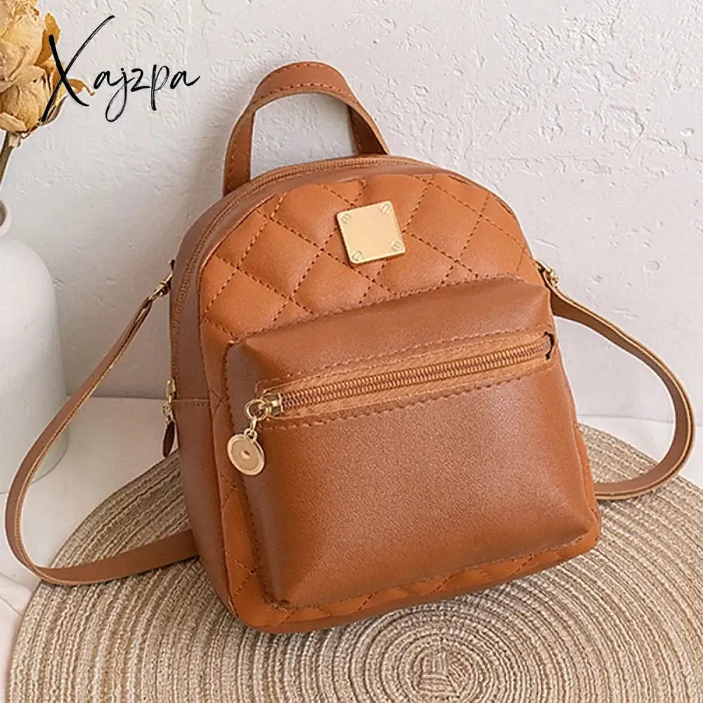 Xajzpa - Waterproof Oxford Women Backpack Fashion Anti-Theft School Bagpack Luxury Designer Female Large Capacity Travel Shoulder Handbag